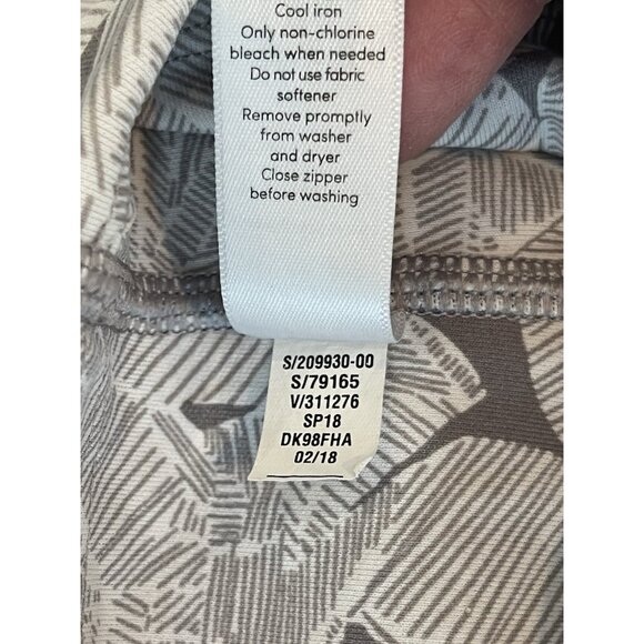 Athleta Leggings Size Small Palm All 7/8 Tight Gray - Picture 14 of 14